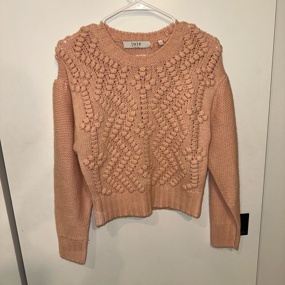 NWOT Joie Blush Textured Knit Sweater Small